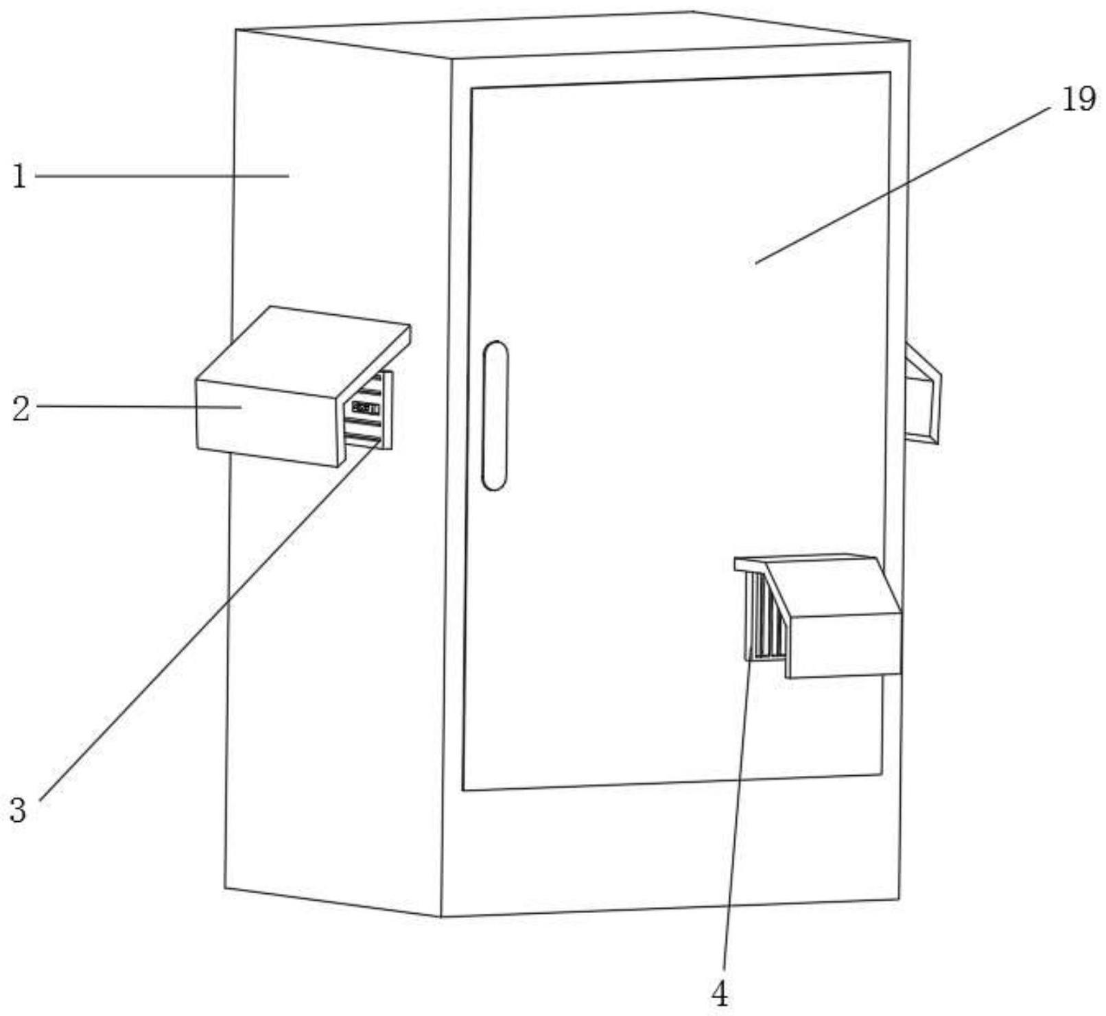 一种电源柜的进风结构及电源柜的制作方法