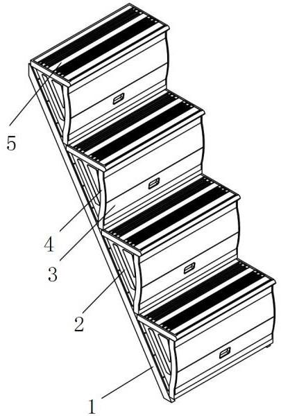 一种床爬梯折叠式柜门及床爬梯的制作方法
