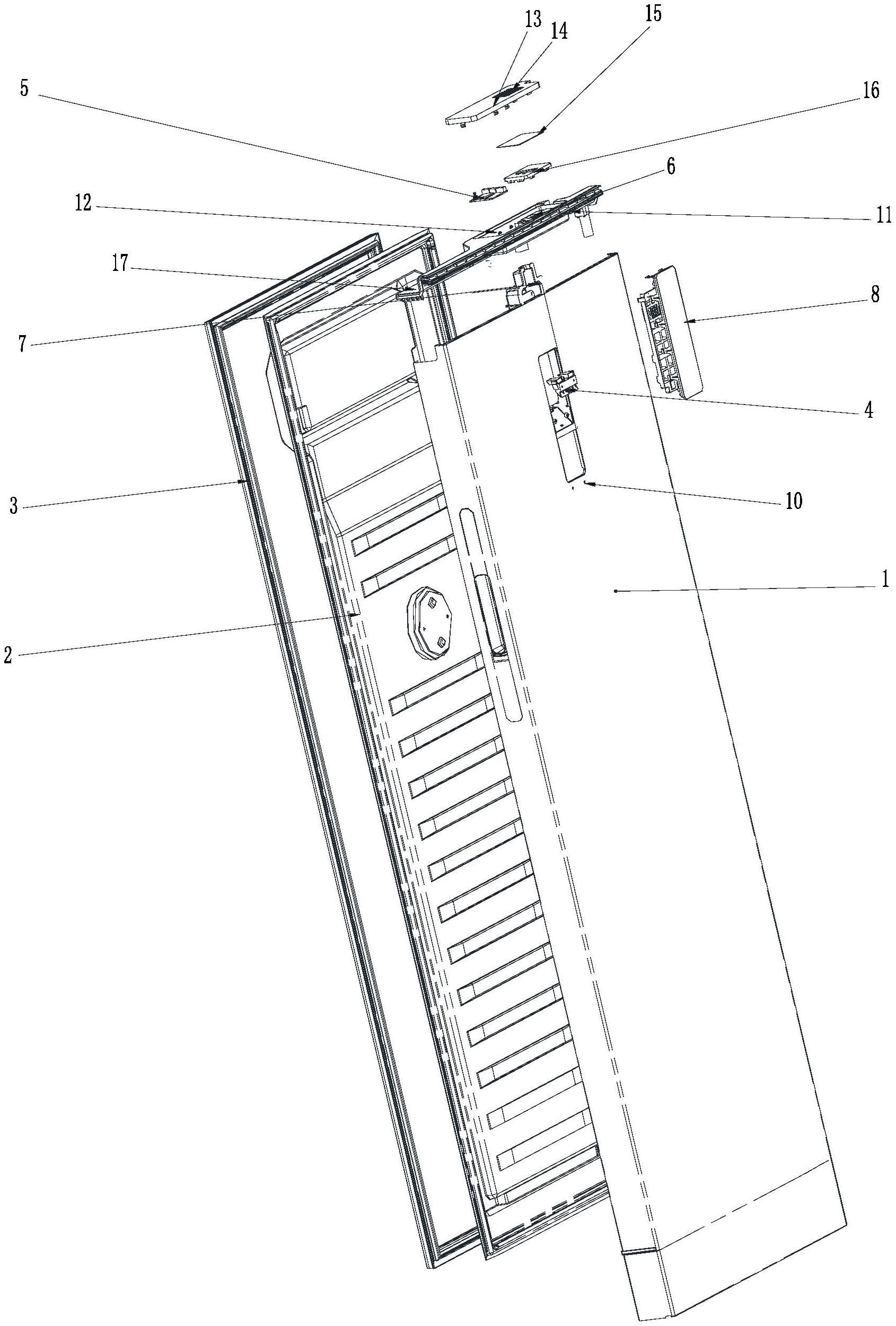 一种立式冷柜门体及立式冷柜的制作方法