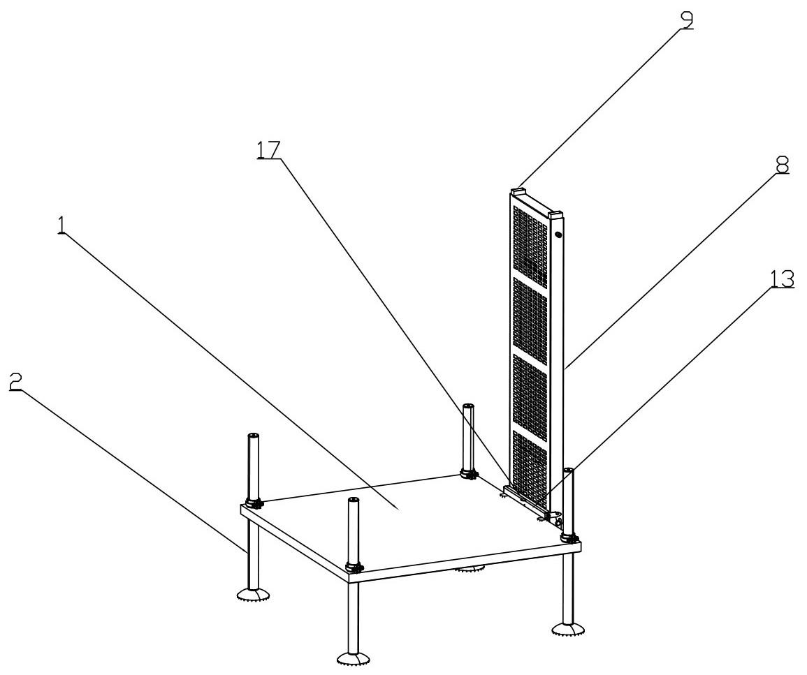 一种可拆卸式的垂钓台踏板安装结构的制作方法
