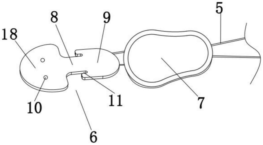 一种拉绳护腰带上的拉绳调节结构的制作方法