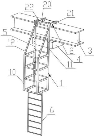 一种钢梁焊接用悬挂式操作平台的制作方法