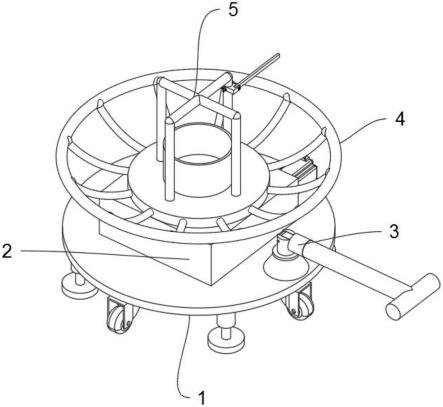 一种盘圆料放线盘固定防扭装置的制作方法