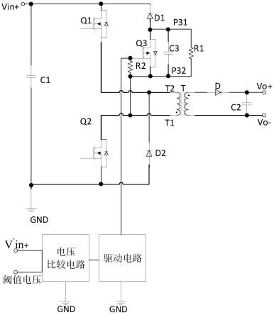 反激变换电路、变换器、伺服电机及其驱动器的制作方法