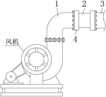 一种离心风机用具有过滤结构的通风管道的制作方法