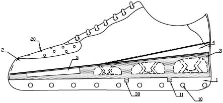 一种缓冲性好的增高鞋子的制作方法