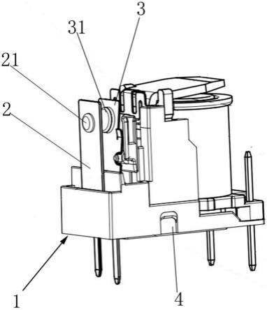 一种推杆式超小型电磁继电器底座结构的制作方法