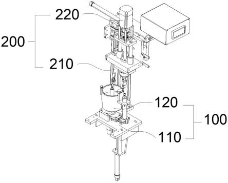 打印机散热马达主轴自动压入装置的制作方法