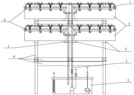 本实用新型属于在支架上水培技术领域