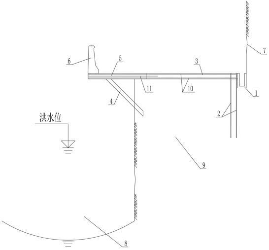 一种陡峭山区临河道路路基结构的制作方法