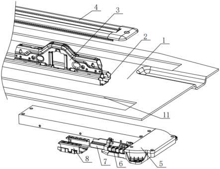 滑轨与线束盒之间的安装衔接结构及车辆座椅的制作方法