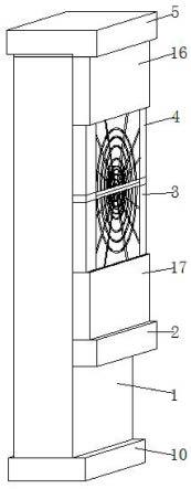 一种离子风机的防护网罩开合结构的制作方法