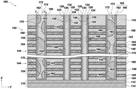 包含槽结构的微电子装置以及相关存储器装置、电子系统和方法与流程