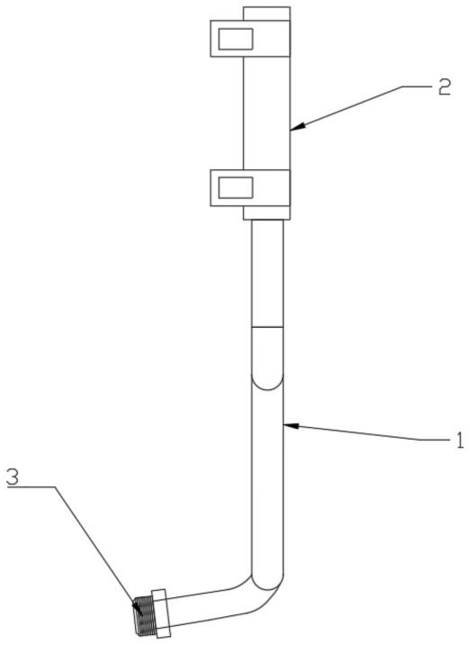 尾气处理压差管箍筋连接结构的制作方法