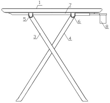 一种桌面交叉支撑结构的制作方法