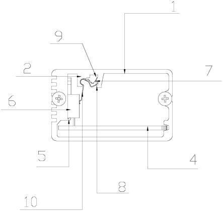 一种控制器内部的固定结构及控制器的制作方法