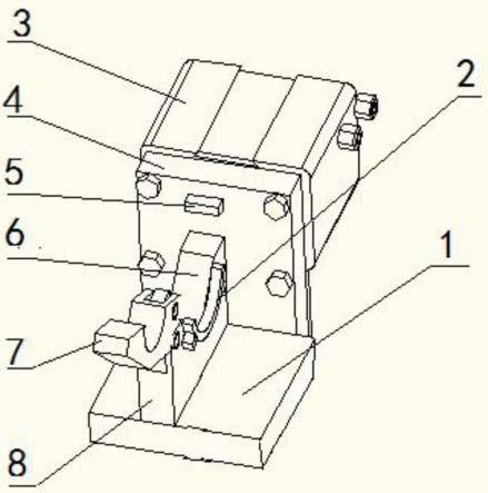 一种凸轮轴卧式加工的气动夹紧装置的制作方法