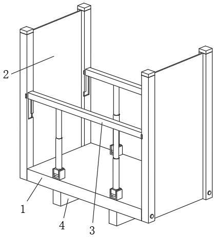 一种电梯井内安全施工用操作架的制作方法