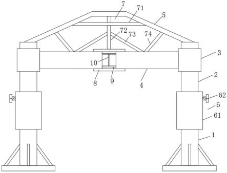 轻型围护门式钢架普通钢结构厂房用可调安装结构的制作方法