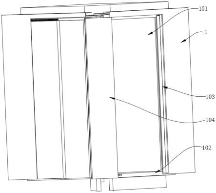 一种九十度双开电梯轿厢结构的制作方法