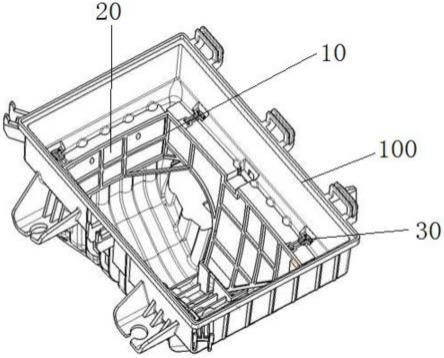 一种用于吸音棉的固定装置、壳体结构以及空气滤清器的制作方法