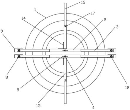 一种井周施工标高用可调式T型折叠水平杠的制作方法