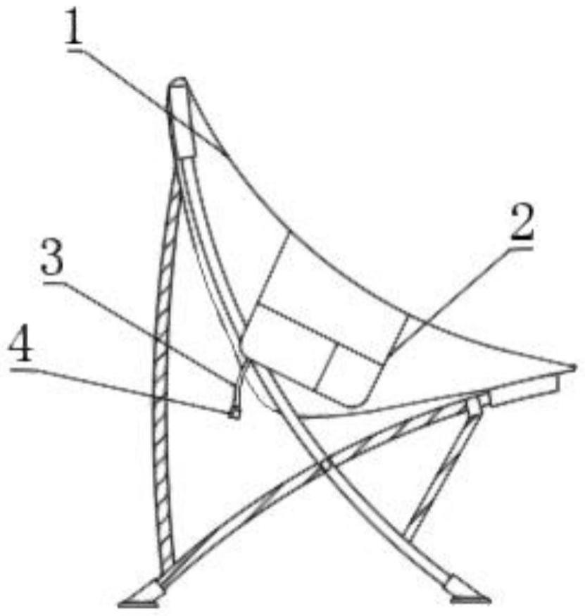 一种具有外接电源按摩功能的高靠背折叠椅的制作方法