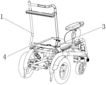 一种角度可调的轮椅靠背装置的制作方法