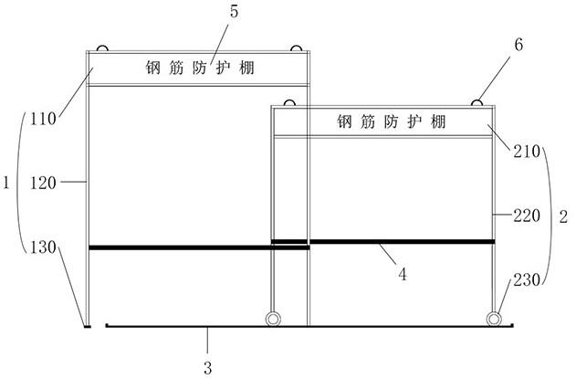 一种伸缩式钢筋加工防护棚的制作方法