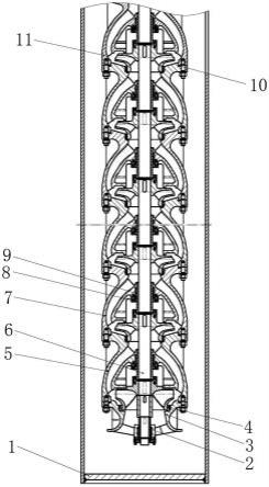 一种立式多级导流壳式凝结水泵的制作方法