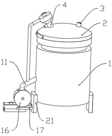 一种搅拌罐用管道排水结构的制作方法