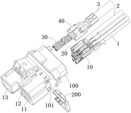 混合型连接器和混合型连接器组件的制作方法