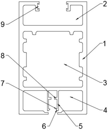 一种三翼旋转门用门扇框型材的制作方法