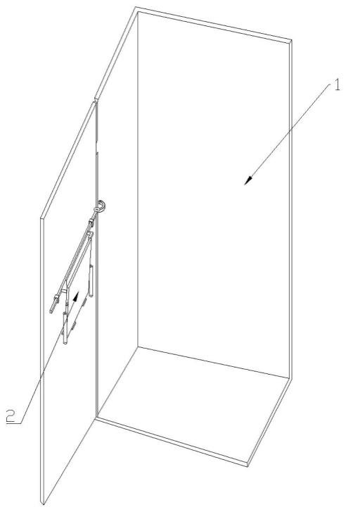 一种电气柜用缓冲式自展开置物隔板的制作方法