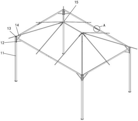 一种篷类拆断横梁的对接结构的制作方法