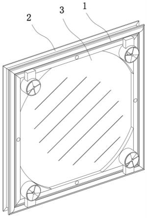 一种安装稳定的玻璃压框结构的制作方法