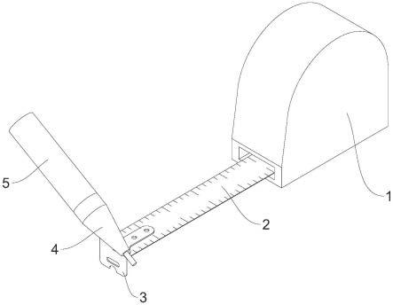 一种带有画线功能的卷尺的制作方法