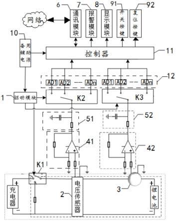 一种电池充电防火保护装置及其控制系统