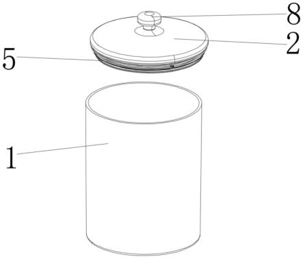 一种带有平衡内外气压结构的食品陈列密封盒的制作方法