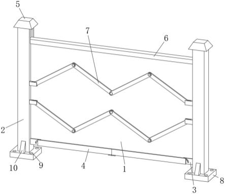 一种建筑施工用护栏的固定结构的制作方法