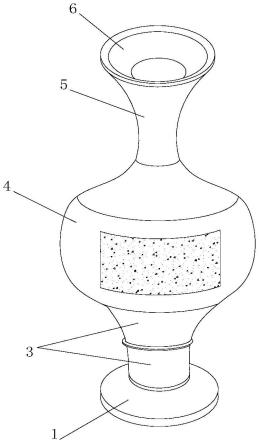 一种可拆卸的陶瓷花瓶的制作方法