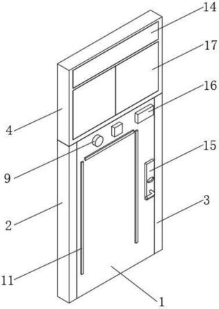 一种智能宿舍门的制作方法