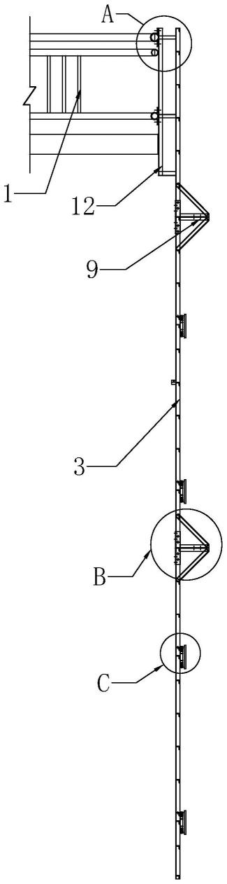 悬挂式模块化桥柱灯梯架式安装结构的制作方法