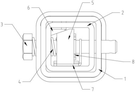 一种拖挂产品和拖挂方形接收口的锁紧结构的制作方法