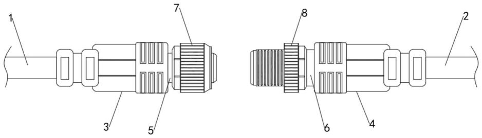 一种新型螺旋快拧螺母的连接器结构的制作方法