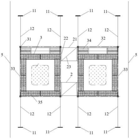 一种有限施工区域双柱式高墩施工梯笼临时缆风装置的制作方法