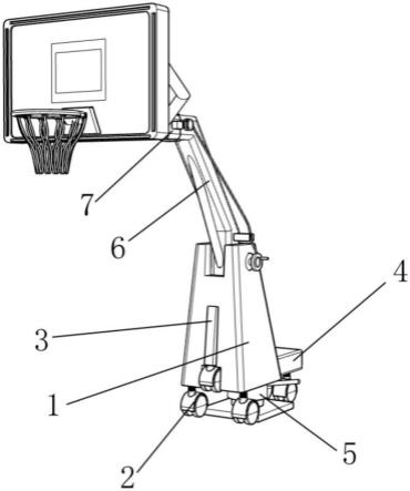 一种可移动的篮球架的制作方法