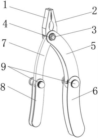 折叠式剪封钢丝钳的制作方法