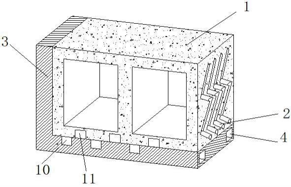 一种带底座的空心砖的制作方法