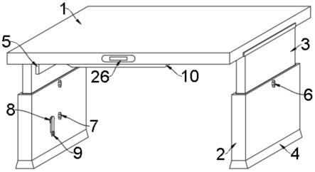双驱动高承载同步调节的升降桌椅构件的制作方法